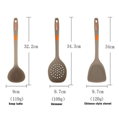 7-Piece Silicone Pack Nylon Cookware Set
