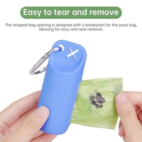 Portable Silicone Dog Poop Bag Holder